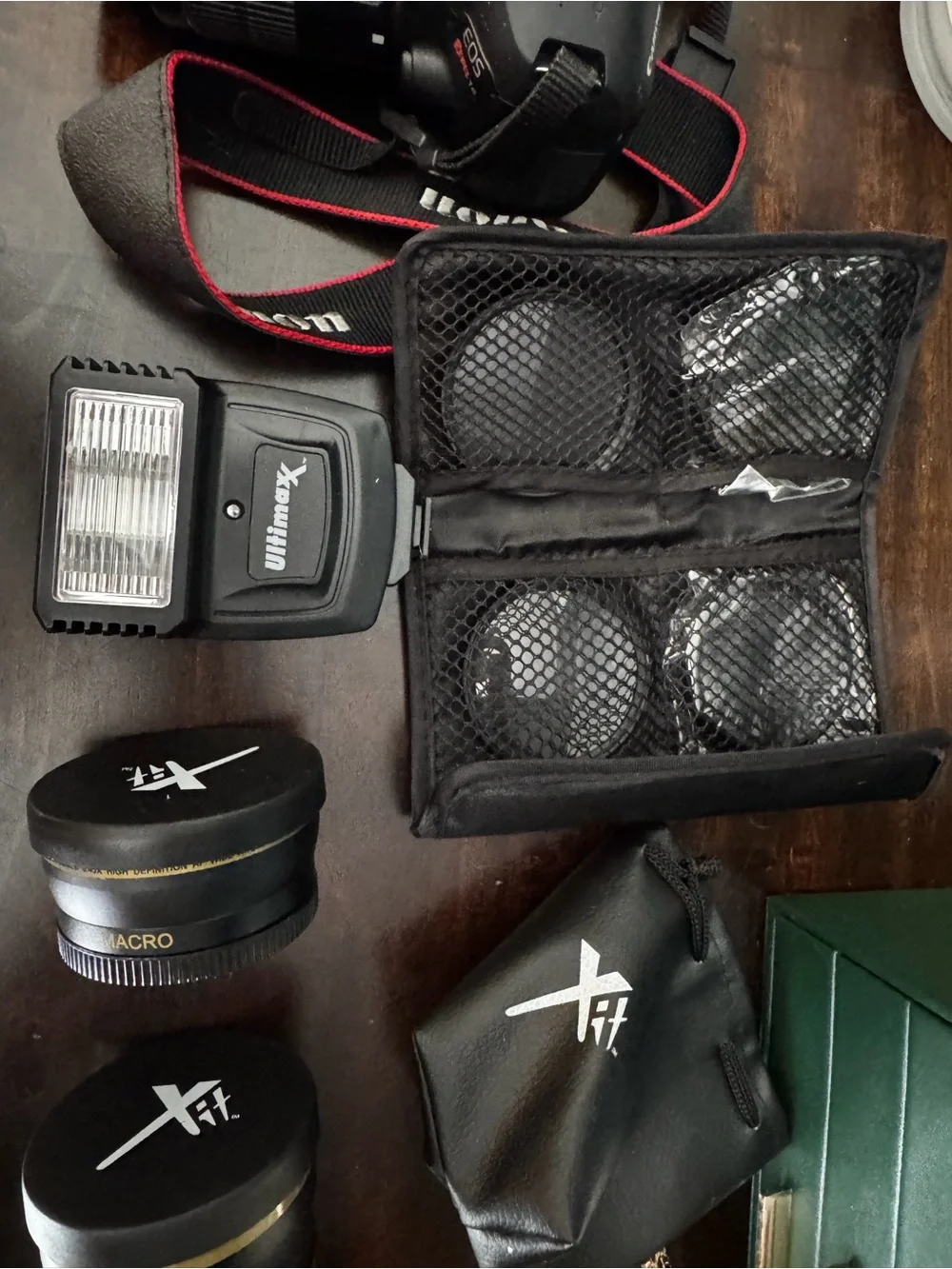 Canon Black DSLR with 18-55mm Zoom Lens